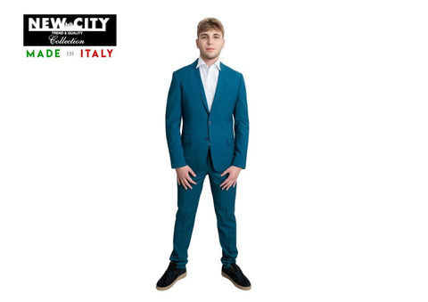 NEW CITY COLLECTION- ABITO D7 MADE IN ITALY - PETROLIO