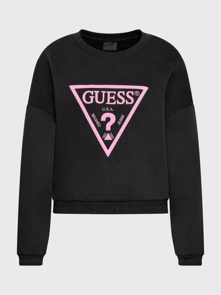 GUESS DONNA - ROXI SWEATSHIRT - NERO