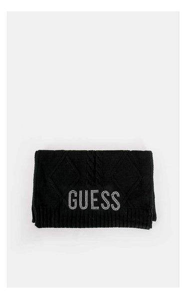 GUESS DONNA - CAROLE SCARF SWTR - NERO