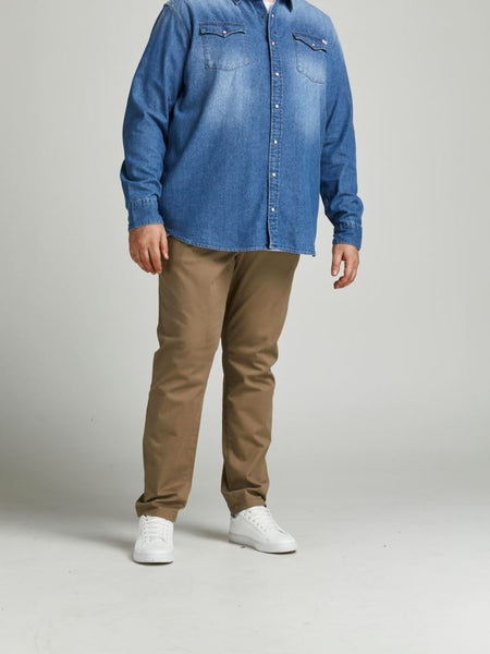 JACK & JONES PLUSS - JJIMARCO JJBOWIE - BEIGE