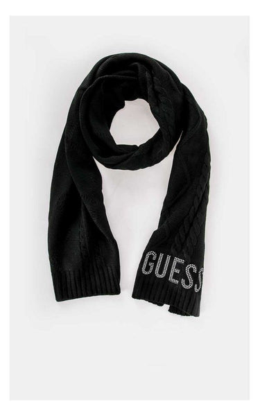 GUESS DONNA - CAROLE SCARF SWTR - NERO