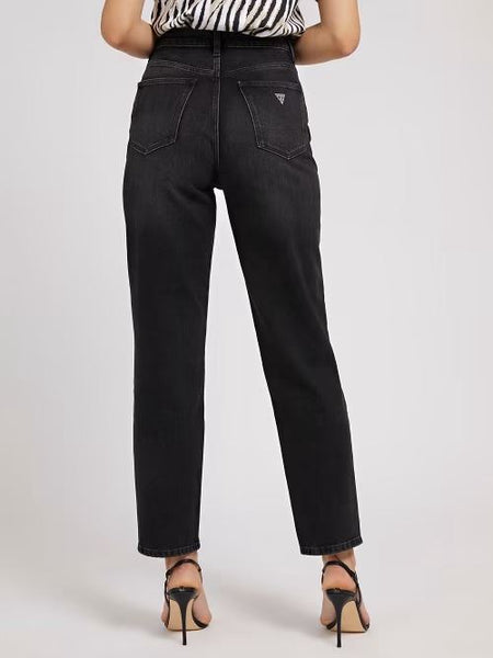 GUESS DONNA - MOM JEAN - NERO