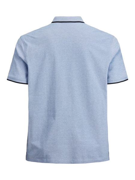 JACK & JONES PLUSS - POLO SHIRT MALE KNIT CO100 - COBALTO