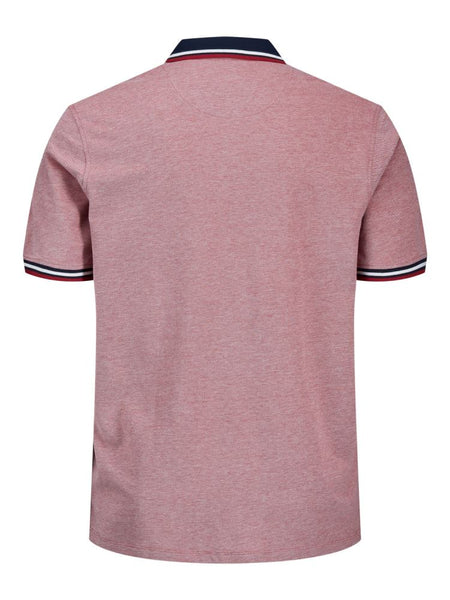 JACK & JONES PLUSS - POLO SHIRT MALE KNIT CO100 - CORALLO
