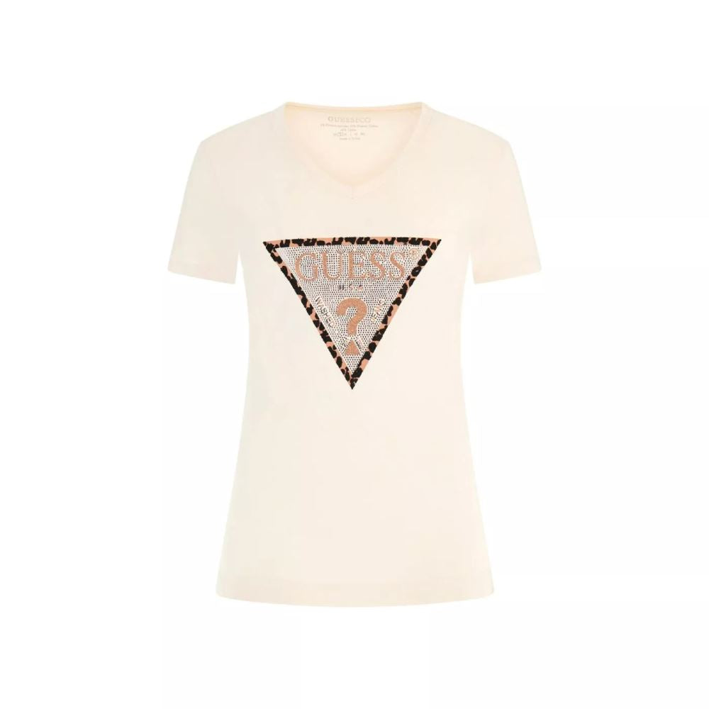 GUESS DONNA - SS VN LEO TRIANGLE TEE - UNICA