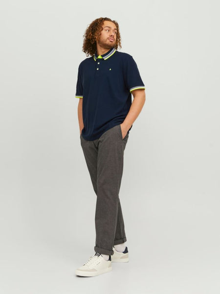 JACK & JONES PLUSS - JJEPAULOS POO SS NOOS PLUSS - BLU