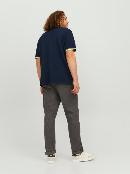 JACK & JONES PLUSS - JJEPAULOS POO SS NOOS PLUSS - BLU