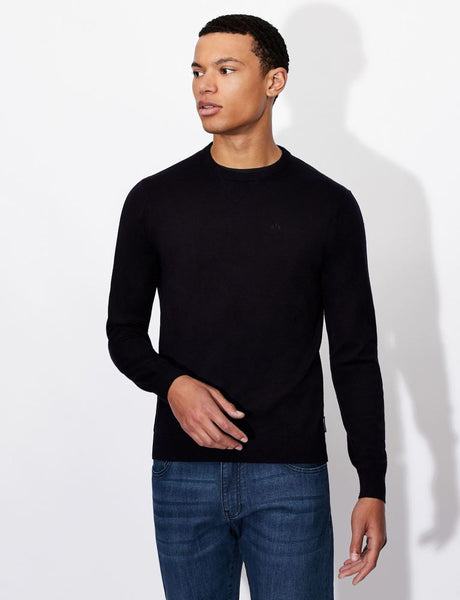 ARMANI EXCHANGE UOMO - PULLOVER - BLU