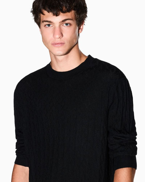 ARMANI EXCHANGE UOMO - PULLOVER - NERO