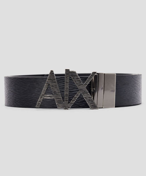 ARMANI EXCHANGE UOMO - PLATE BELT - NERO