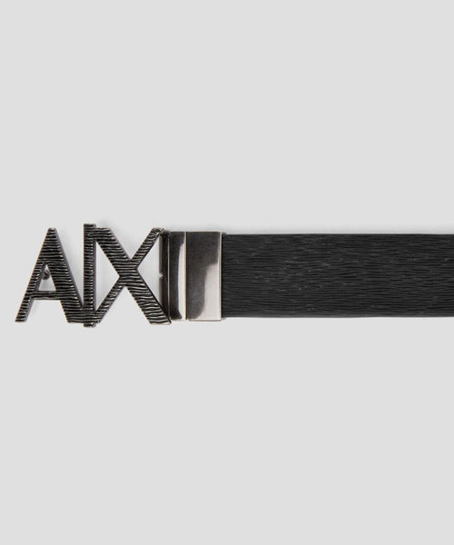 ARMANI EXCHANGE UOMO - PLATE BELT - NERO
