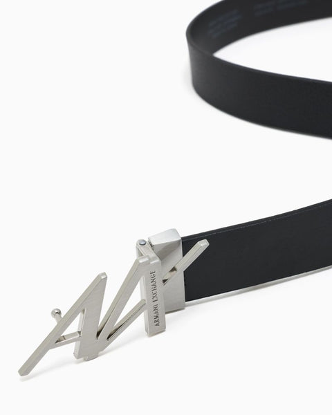 ARMANI EXCHANGE UOMO - PLATE BELT - NERO