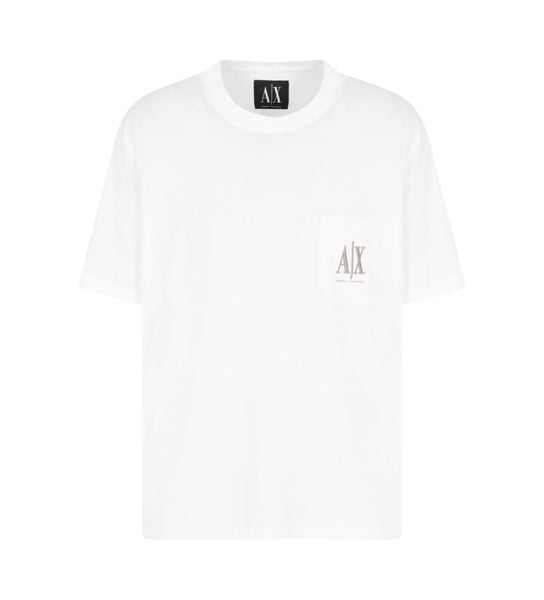 ARMANI EXCHANGE UOMO - T-SHIRT - BIANCO