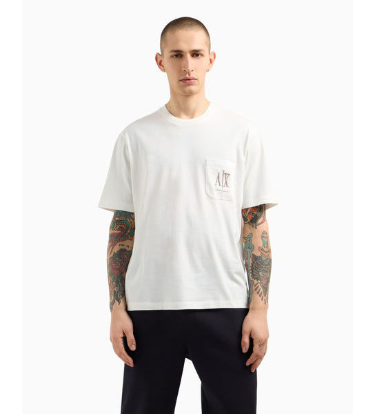 ARMANI EXCHANGE UOMO - T-SHIRT - BIANCO