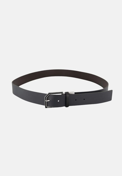 ARMANI EXCHANGE UOMO - TONGUE BELT - NERO/GRIGIO