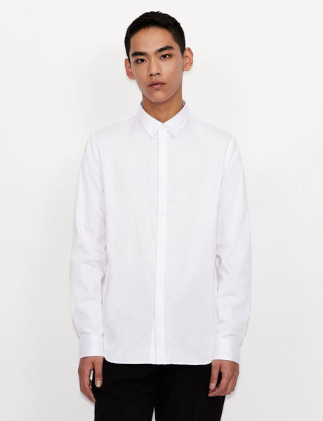 ARMANI EXCHANGE UOMO - CAMICIA - BIANCO