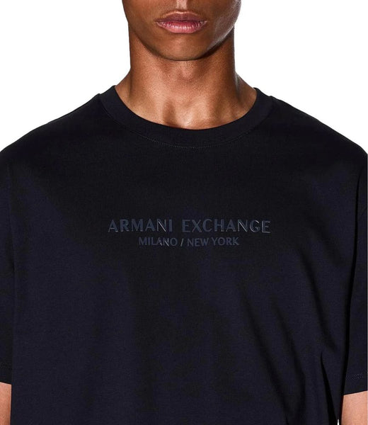 ARMANI EXCHANGE UOMO - T-SHIRT - BLU