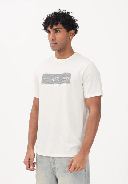 ARMANI EXCHANGE UOMO - T-SHIRT - CREMA