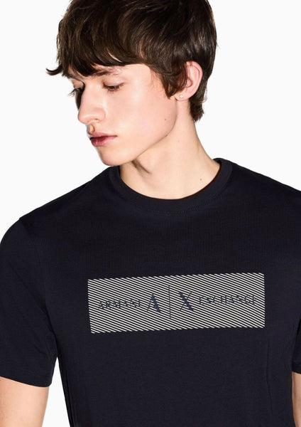 ARMANI EXCHANGE UOMO - T-SHIRT - BLU