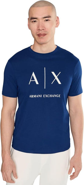 ARMANI EXCHANGE UOMO - T-SHIRT - BLU