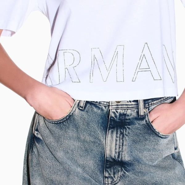 ARMANI EXCHANGE DONNA - T-SHIRT - BIANCO
