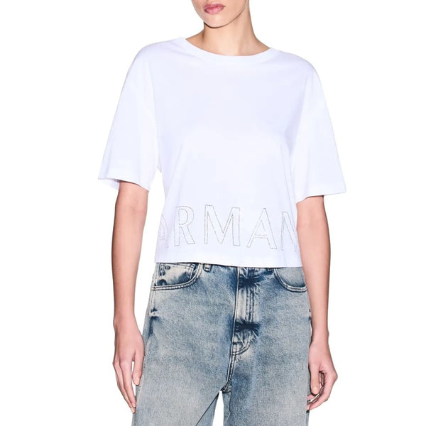 ARMANI EXCHANGE DONNA - T-SHIRT - BIANCO