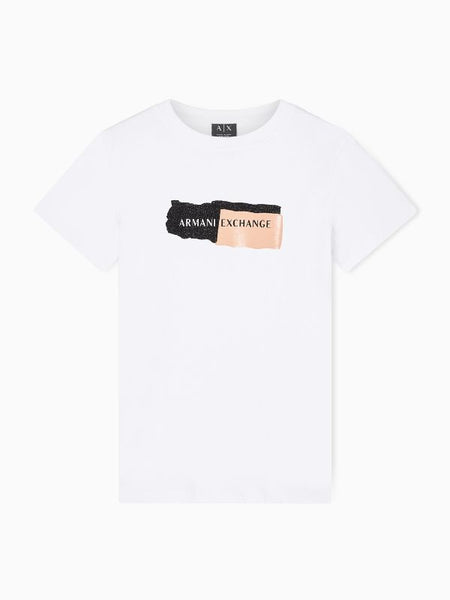ARMANI EXCHANGE DONNA - T-SHIRT - BIANCO