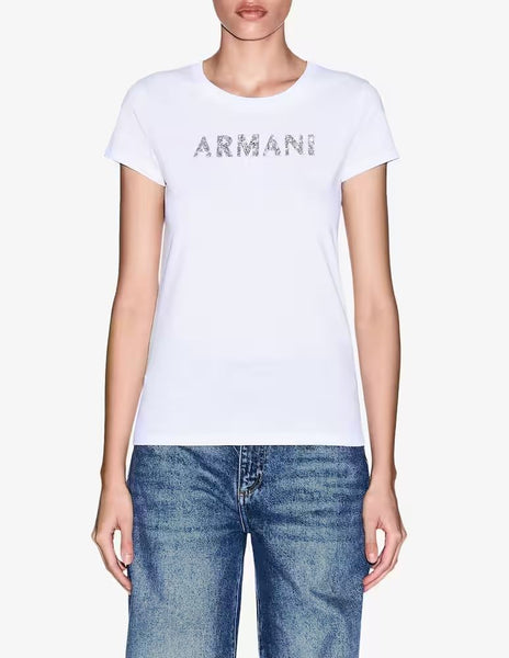 ARMANI EXCHANGE DONNA - T-SHIRT - BIANCO