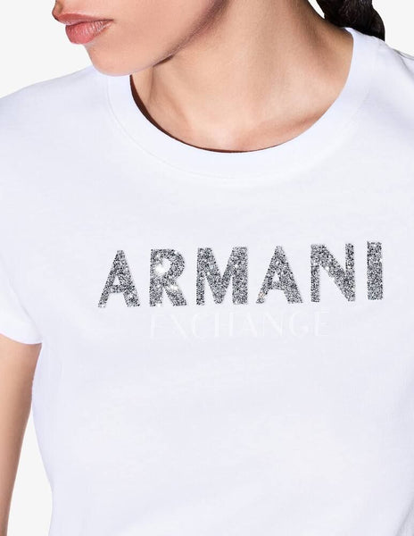 ARMANI EXCHANGE DONNA - T-SHIRT - BIANCO