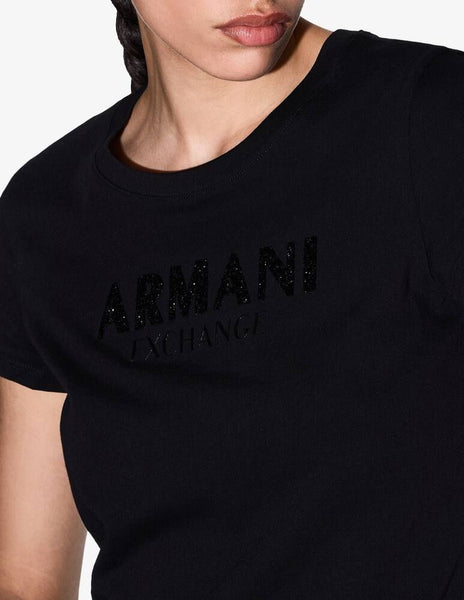 ARMANI EXCHANGE DONNA - T-SHIRT - NERO