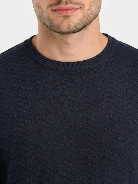 ARMANI EXCHANGE UOMO - PULLOVER - BLU