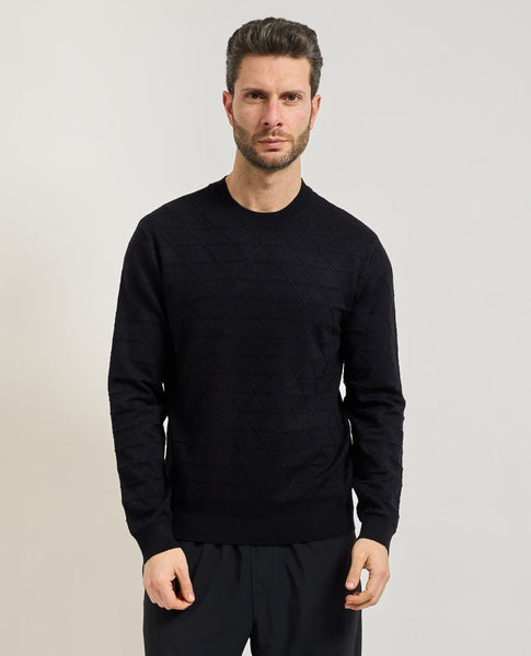 ARMANI EXCHANGE UOMO - PULLOVER - BLU