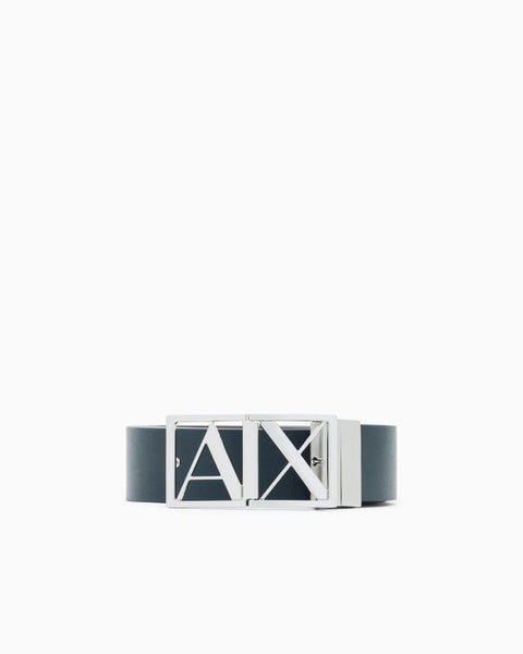 ARMANI EXCHANGE UOMO - PLATE BELT - BLU