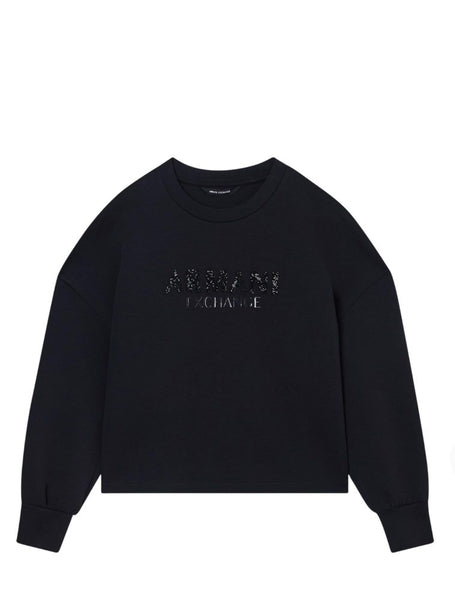 ARMANI EXCHANGE DONNA - SWEATSHIRT - NERO