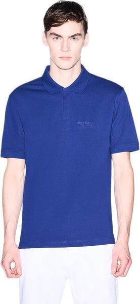 ARMANI EXCHANGE UOMO - POLO SHIRT - BLU
