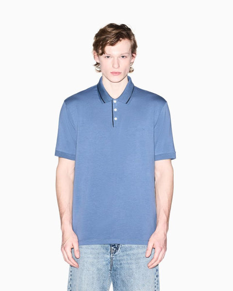 ARMANI EXCHANGE UOMO - POLO SHIRT - BLUETTE