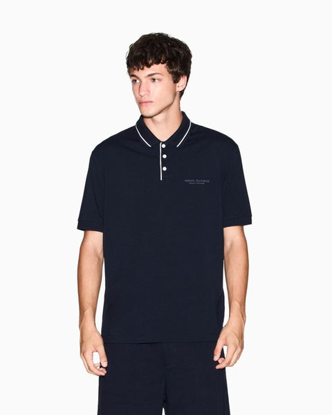 ARMANI EXCHANGE UOMO - POLO SHIRT - BLU