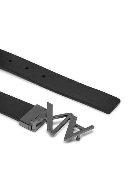 ARMANI EXCHANGE UOMO - PLATE BELT - BLU/COCCIO
