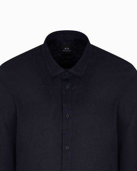 ARMANI EXCHANGE UOMO - SHIRT - BLU