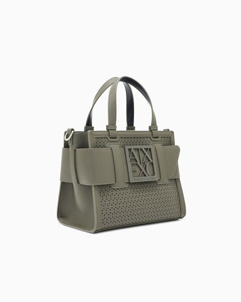 ARMANI EXCHANGE DONNA - SHOPPING BAG - VERDE