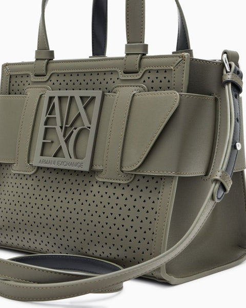 ARMANI EXCHANGE DONNA - SHOPPING BAG - VERDE
