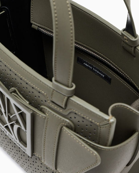 ARMANI EXCHANGE DONNA - SHOPPING BAG - VERDE