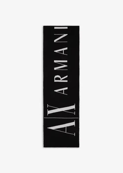 ARMANI EXCHANGE DONNA - WOMAN'S SCARF - NERO/B.CO