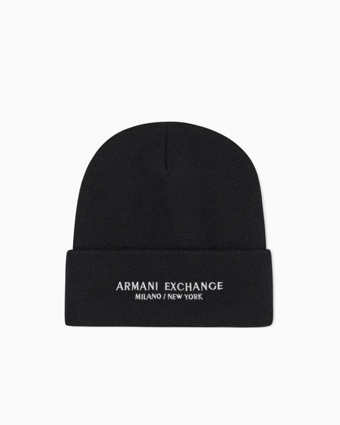 ARMANI EXCHANGE UOMO - BEANIE HAT - NERO