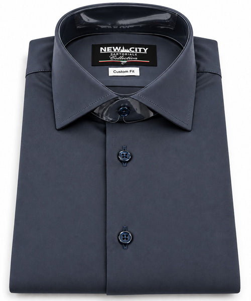 MIRCAM - CAMICIA TECNICA NO STIRO - BLU