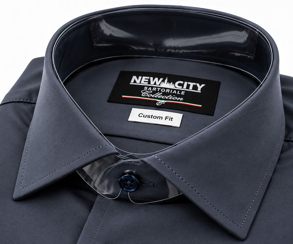 MIRCAM - CAMICIA TECNICA NO STIRO - BLU