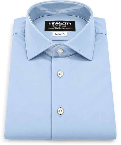 MIRCAM - CAMICIA TECNICA NO STIRO - AZZURRO