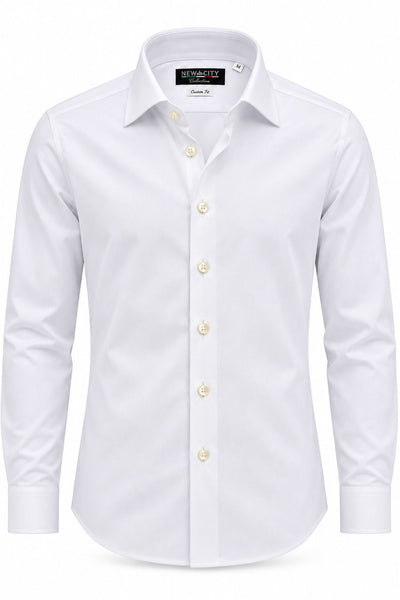 MIRCAM - CAMICIA TECNICA NO STIRO - BIANCO