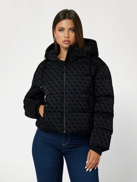 GUESS DONNA - DAISY PUFFER LOGO FLOCK - UNICA