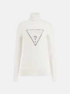 GUESS DONNA - PIPER TRIANGLE LOGO TN LS SWTR - UNICA